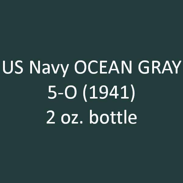 U.S. Navy OCEAN GRAY 5-O (late 1941) 2 oz bottle (Airbrush-ready) Tru-Color Paint SPECIAL ORDER ONLY - Arizona Hobbies LLC