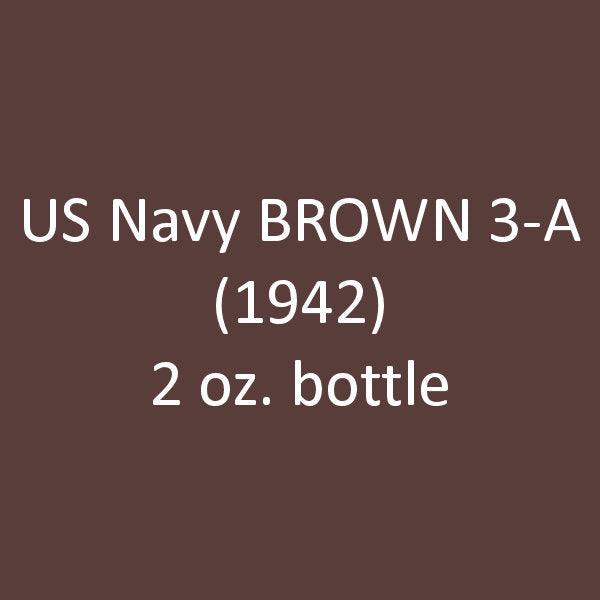 U.S. Navy BROWN 3-A (1941-1942) 2 oz bottle (Airbrush-ready) Tru-Color Paint SPECIAL ORDER ONLY - Arizona Hobbies LLC