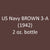 U.S. Navy BROWN 3-A (1941-1942) 2 oz. bottle (Airbrush-ready) tcp-1026-2
