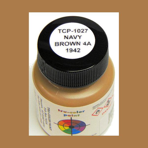 U.S. Navy BROWN 4-A (1941-1942) 1 oz bottle (Airbrush-ready) Tru-Color Paint - Arizona Hobbies LLC