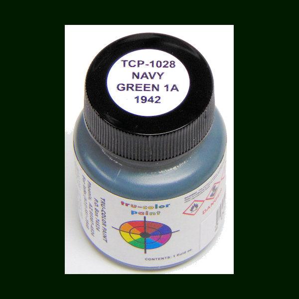U.S. Navy GREEN 1-A (1941-1942) 1 oz bottle (Airbrush-ready) Tru-Color Paint - Arizona Hobbies LLC
