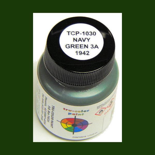 U.S. Navy GREEN 3-A (1941-1942) 1 oz bottle (Airbrush-ready) Tru-Color Paint - Arizona Hobbies LLC