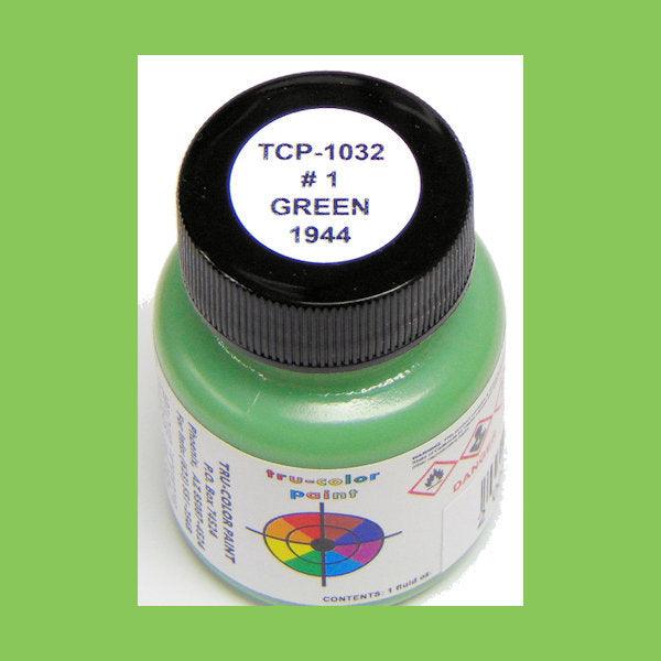 U.S. Navy GREEN No. 1 (1944-1945) 1 oz bottle (Airbrush-ready) Tru-Color Paint - Arizona Hobbies LLC