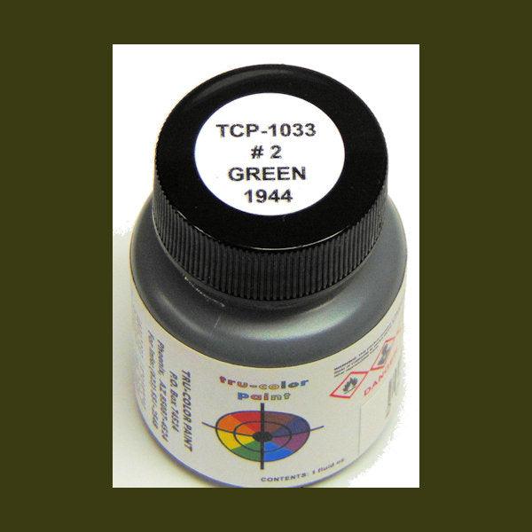 U.S. Navy GREEN No. 2 (1944-1945) 1 oz bottle (Airbrush-ready) Tru-Color Paint - Arizona Hobbies LLC