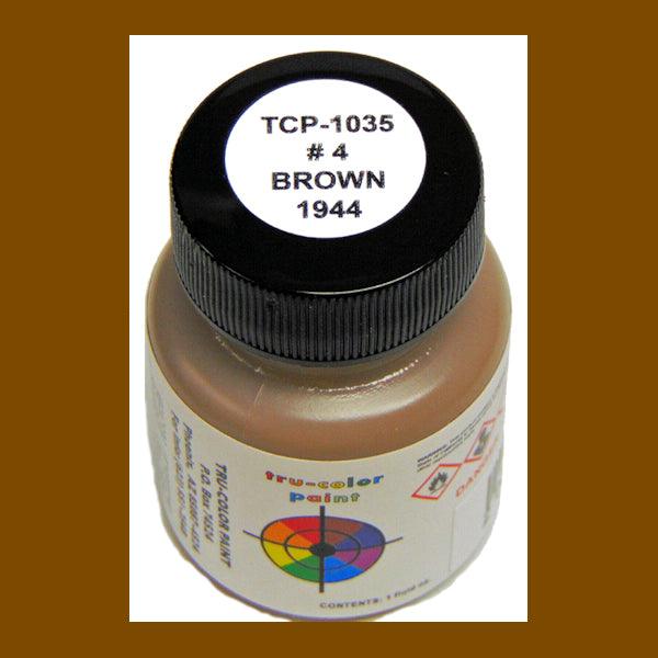 U.S. Navy BROWN No. 4 (1944-1945) 1 oz bottle (Airbrush-ready) Tru-Color Paint - Arizona Hobbies LLC