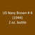 U.S. Navy BROWN No. 4 (1944-1945) 2 oz. bottle (Airbrush-ready) tcp-1035-2