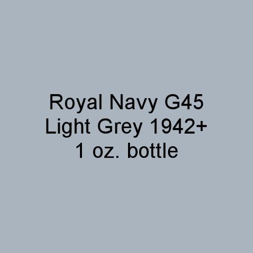 Royal Navy G45 Light Grey 1942-on 1 oz bottle (Airbrush-ready) Tru-Color Paint - Arizona Hobbies LLC