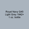 Royal Navy G45 Light Grey 1942-on 1 oz. bottle (Airbrush-ready) tcp-1060-1