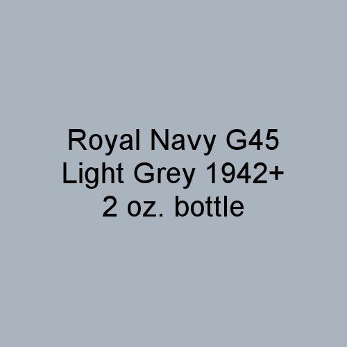 Royal Navy G45 Light Grey 1942-on 2 oz bottle (Airbrush-ready) Tru-Color Paint SPECIAL ORDER ONLY - Arizona Hobbies LLC