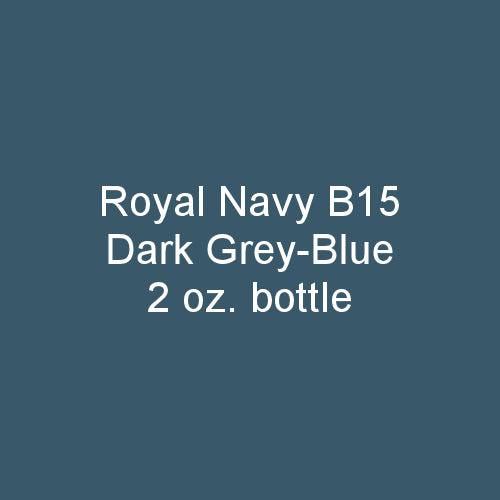 Royal Navy B15 DARK GREY-BLUE 1942-on 2 oz bottle (Airbrush-ready) Tru-Color Paint SPECIAL ORDER ONLY - Arizona Hobbies LLC