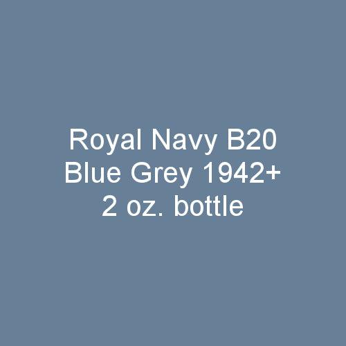 Royal Navy B20 MEDIUM BLUE-GREY 1942-on 2 oz bottle (Airbrush-ready) Tru-Color Paint SPECIAL ORDER ONLY - Arizona Hobbies LLC
