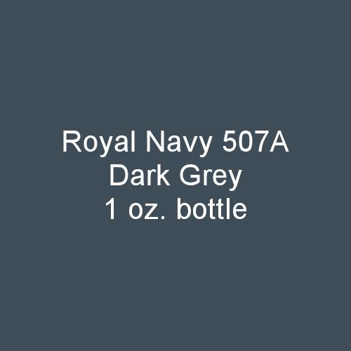 Royal Navy 507A DARK GREY 1920-1941 1 oz bottle (Airbrush-ready) Tru-Color Paint - Arizona Hobbies LLC