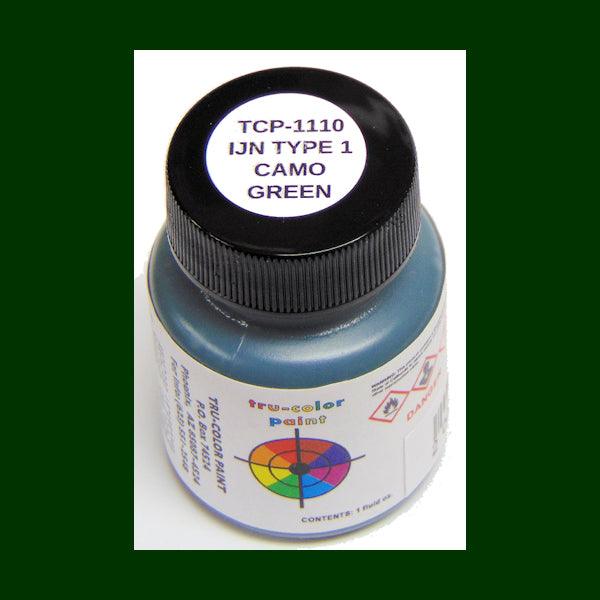 IJN CAMOUFLAGE GREEN TYPE 1 1 oz bottle (Airbrush-ready) Tru-Color Paint - Arizona Hobbies LLC