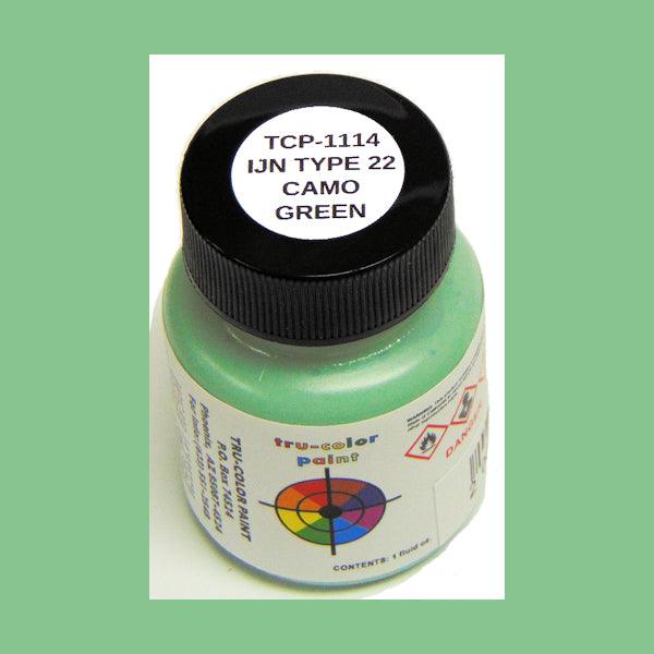 IJN CAMOUFLAGE GREEN TYPE 22 A 1 oz bottle (Airbrush-ready) Tru-Color Paint - Arizona Hobbies LLC