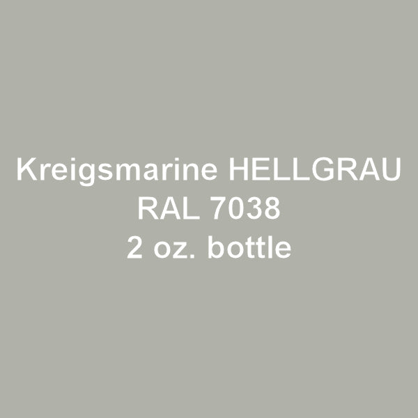 Kriegsmarine HELLGRAU RAL 7038 (Light Gray) 2 oz. bottle (Airbrush-rea TCP-1118-2