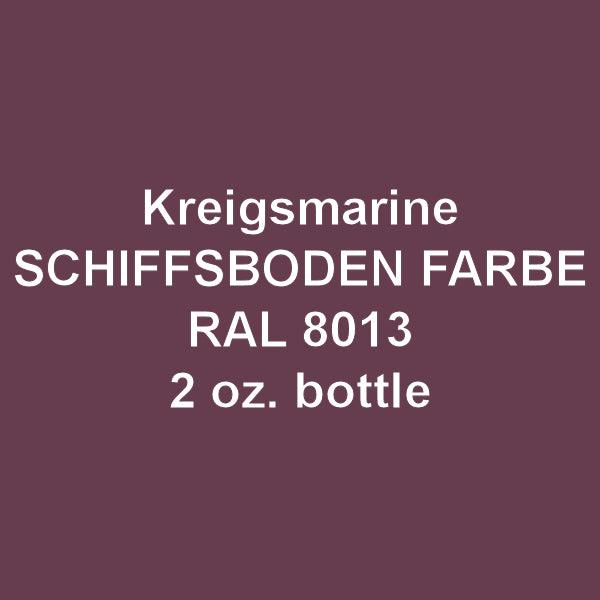 Kriegsmarine RAL 8013 SCHIFFSBODEN FARBE Rot #5 (Hull Red) 2 oz bottle (Airbrush-ready) Tru-Color Paint SPECIAL ORDER ONLY - Arizona Hobbies LLC