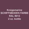 Kriegsmarine RAL 8013 SCHIFFSBODEN FARBE Rot #5 (Hull Red) 2 oz. bottle (Airbrush-ready) tcp-1120-2