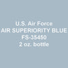 U.S. Air Force AIR SUPERIORITY BLUE FS-35450 2 oz. bottle (Airbrush-ready) tcp-1229-2