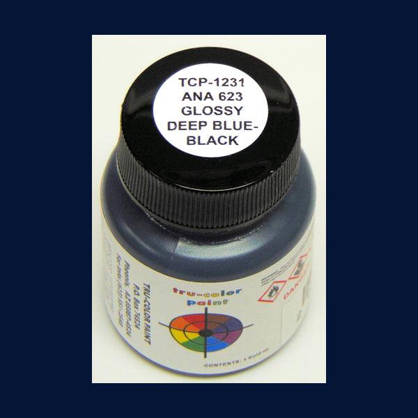 U.S. Army-Navy Air Corps DEEP BLUE-BLACK ANA-623 1 oz bottle (Airbrush-ready) Tru-Color Paint - Arizona Hobbies LLC