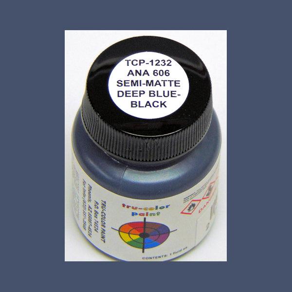 U.S. Army-Navy Air Corps Semi-Matte DEEP BLUE-BLACK ANA-606 1 oz bottle (Airbrush-ready) Tru-Color Paint - Arizona Hobbies LLC