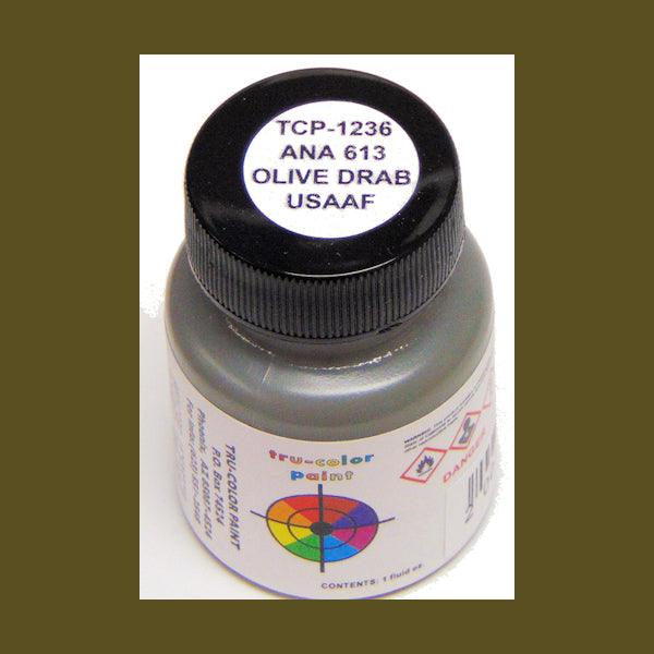 U.S. Army-Navy Air Corps OLIVE DRAB ANA-613 1 oz bottle (Airbrush-ready) Tru-Color Paint - Arizona Hobbies LLC