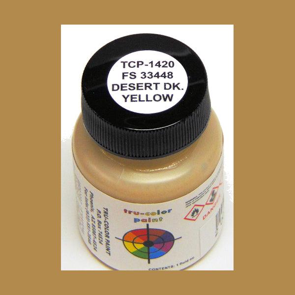 U.S. Army DESERT DARK YELLOW (Uniforms) FS-33448 1 oz bottle (Airbrush-ready) Tru-Color Paint - Arizona Hobbies LLC