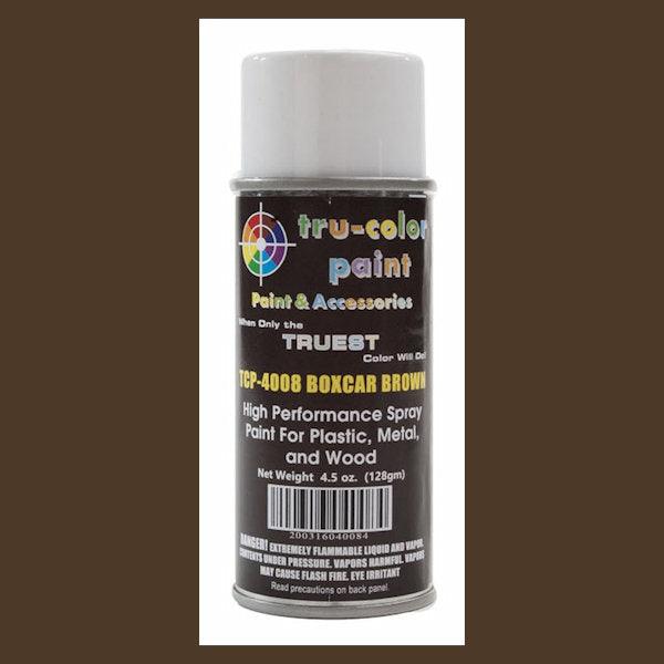 Gloss BOXCAR BROWN 4.5 oz Spray Can Tru-Color Paint DISCONTINUED WHEN SOLD OUT - Arizona Hobbies LLC