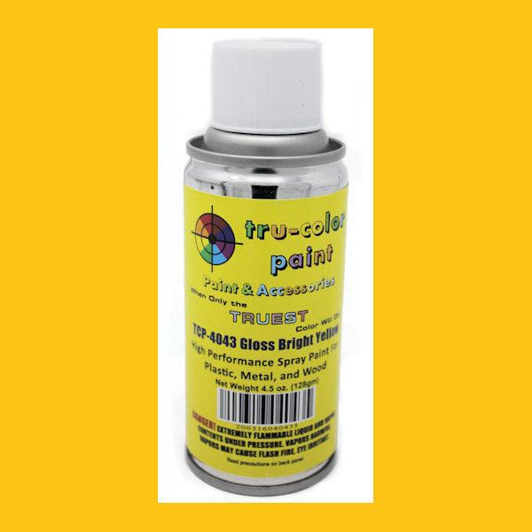 Gloss BRIGHT YELLOW 4.5 oz Spray Can Tru-Color Paint DISCONTINUED WHEN SOLD OUT - Arizona Hobbies LLC
