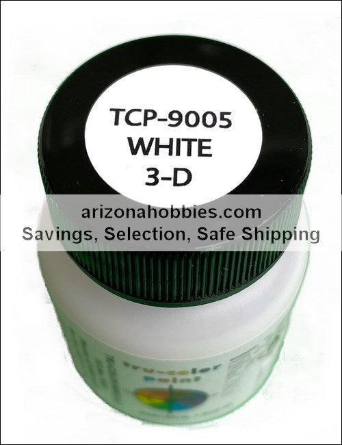 3-D Formula WHITE 1 oz bottle (Airbrush-ready) Tru-Color Paint - Arizona Hobbies LLC