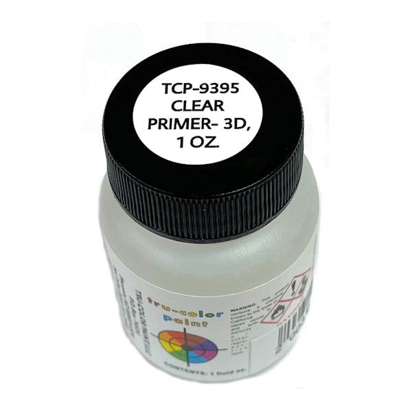 3-D Formula CLEAR PRIMER 1 oz bottle (Airbrush-ready) Tru-Color Paint SPECIAL ORDER ONLY - Arizona Hobbies LLC