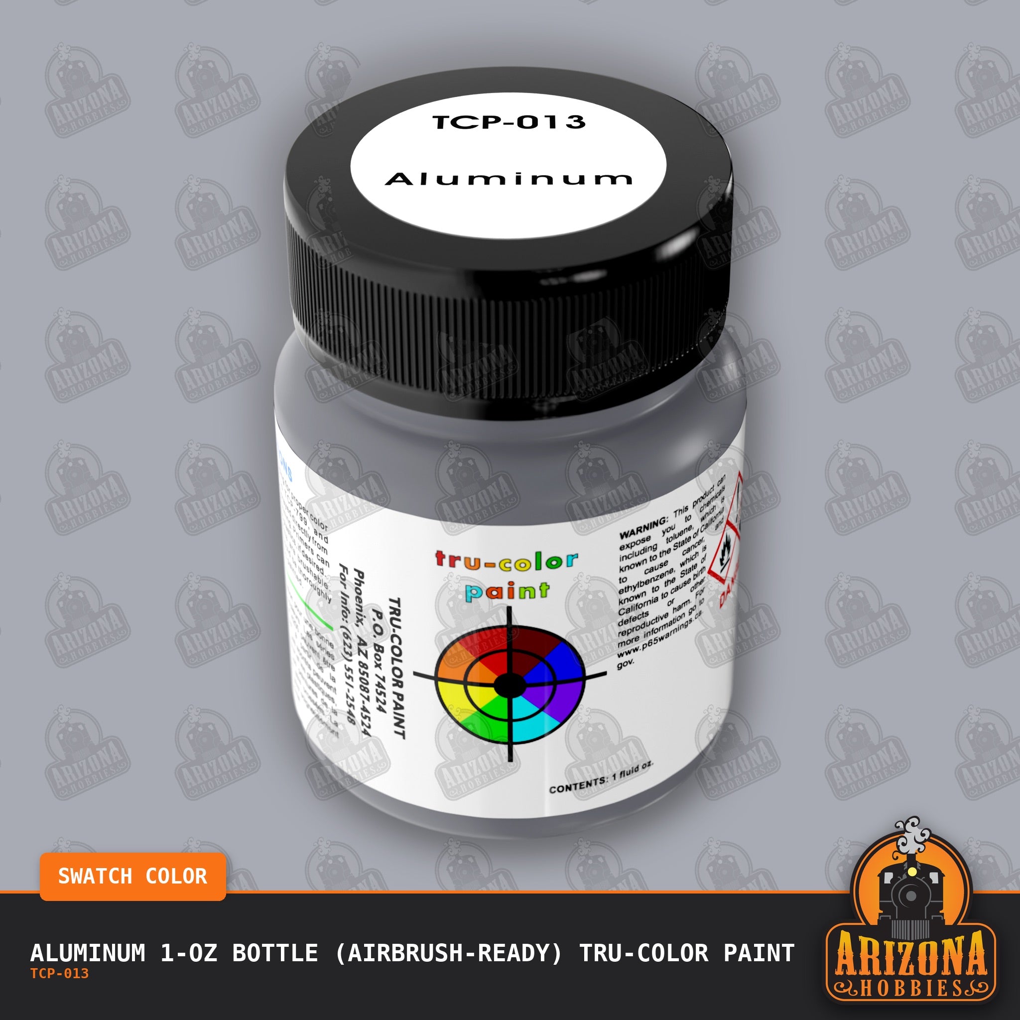 ALUMINUM 1-oz bottle (Airbrush-ready) Tru-Color Paint