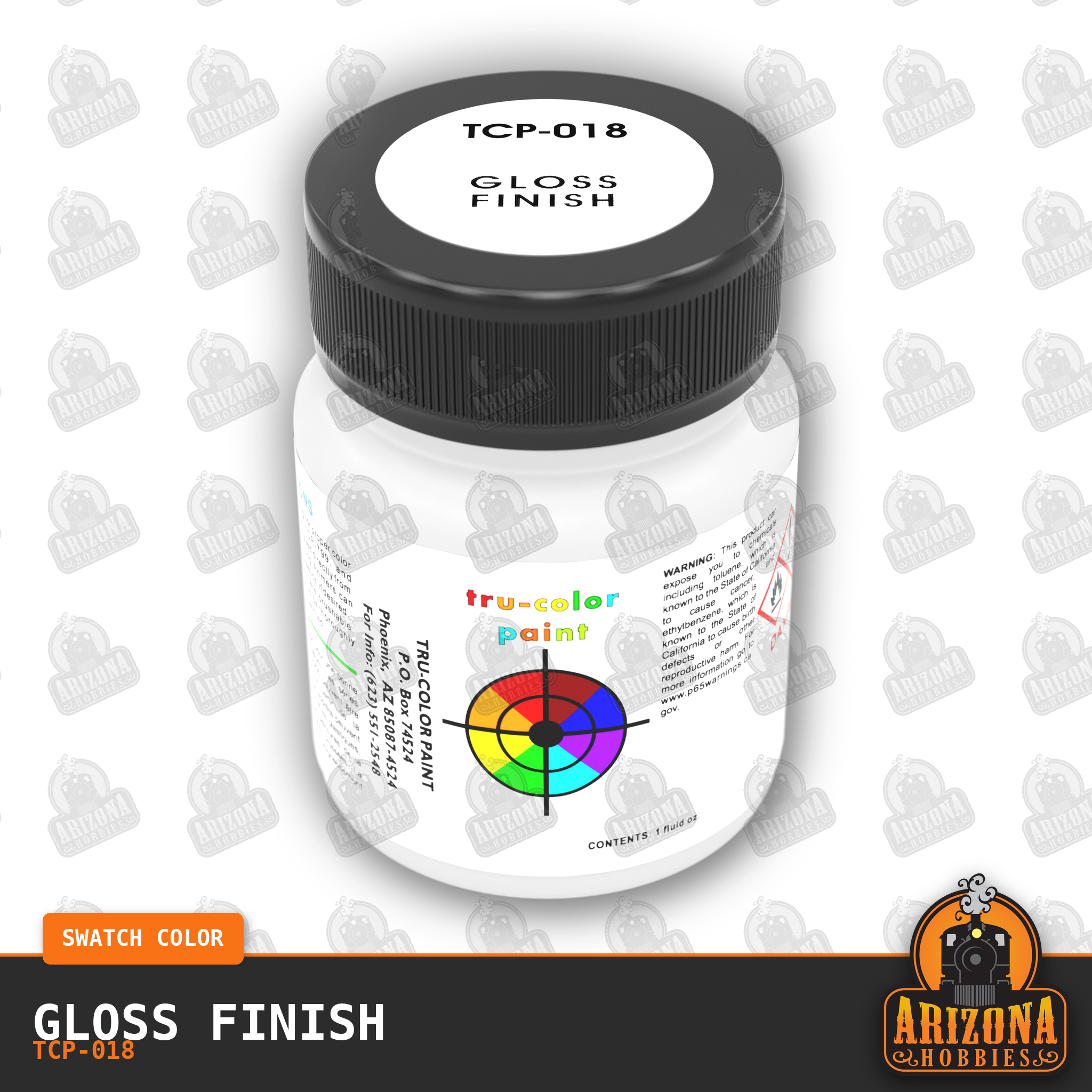GLOSS Finish 1-oz bottle (Airbrush-ready) Tru-Color Paint
