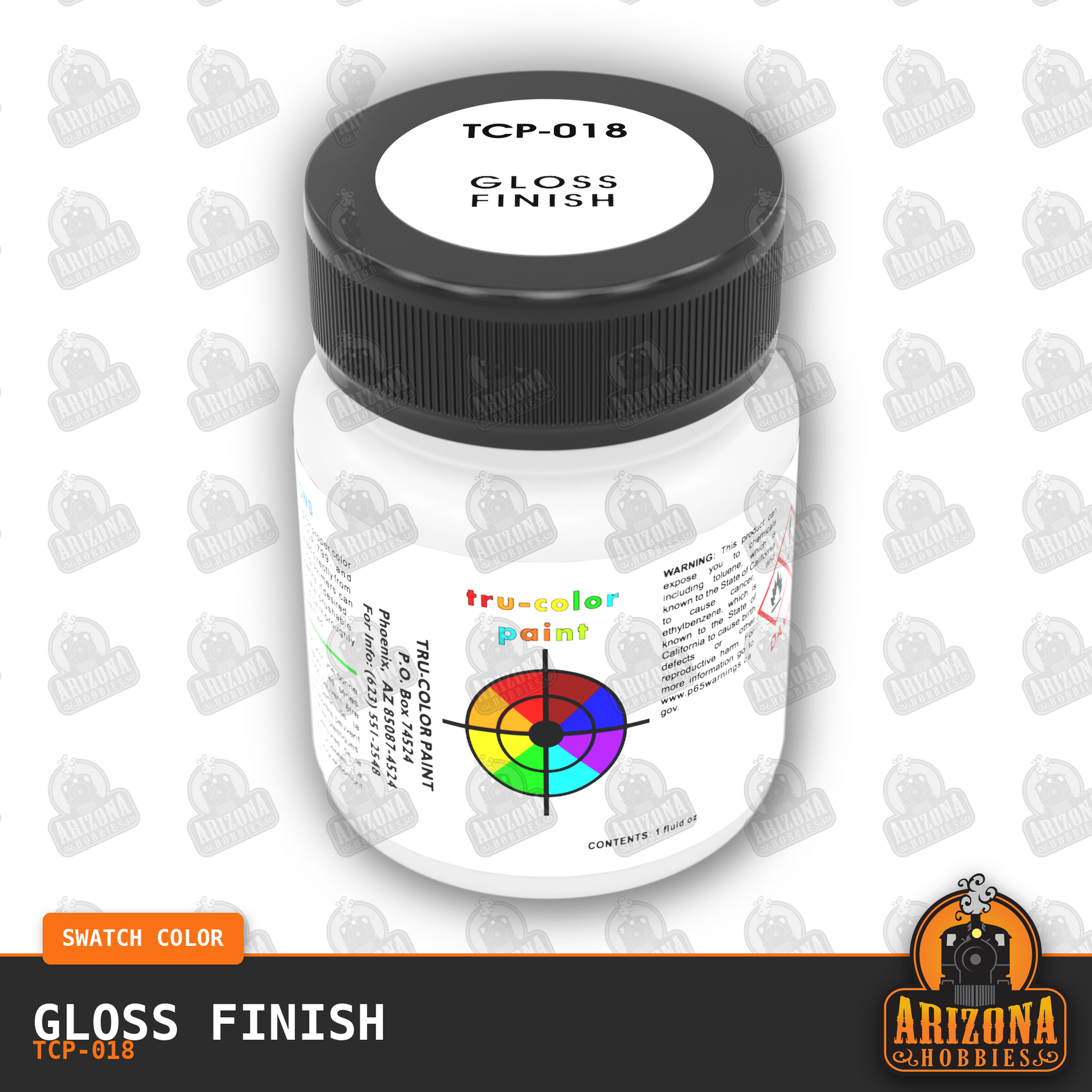 GLOSS Finish 1-oz bottle (Airbrush-ready) Tru-Color Paint