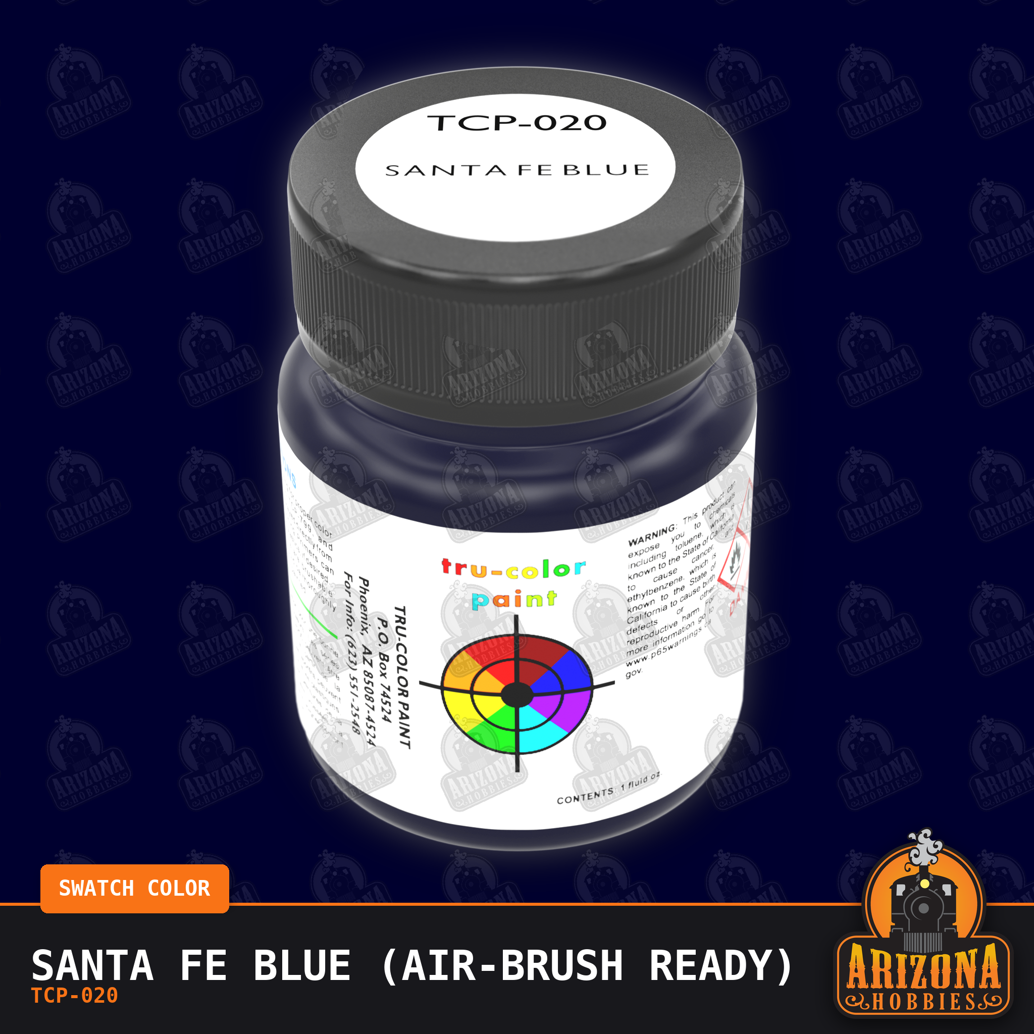 Santa Fe BLUE 1-oz bottle (Air-brush) Tru-Color Paint