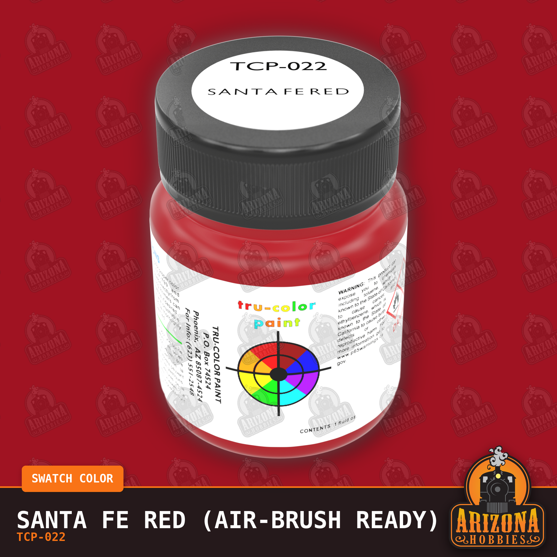 Santa Fe RED 1-oz bottle (Air-brush) Tru-Color Paint