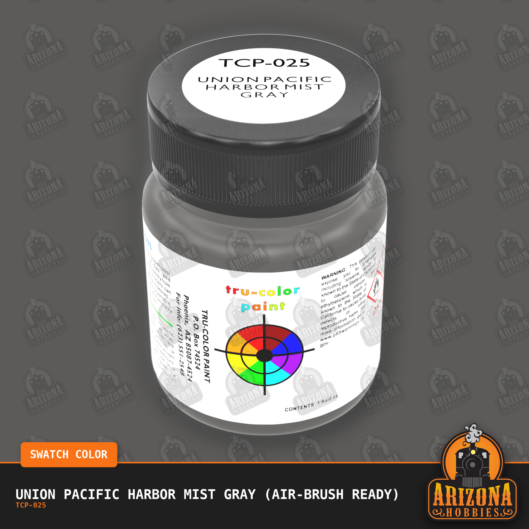 Union Pacific HARBOR MIST GRAY 1-oz bottle (Air-brush) Tru-Color Paint