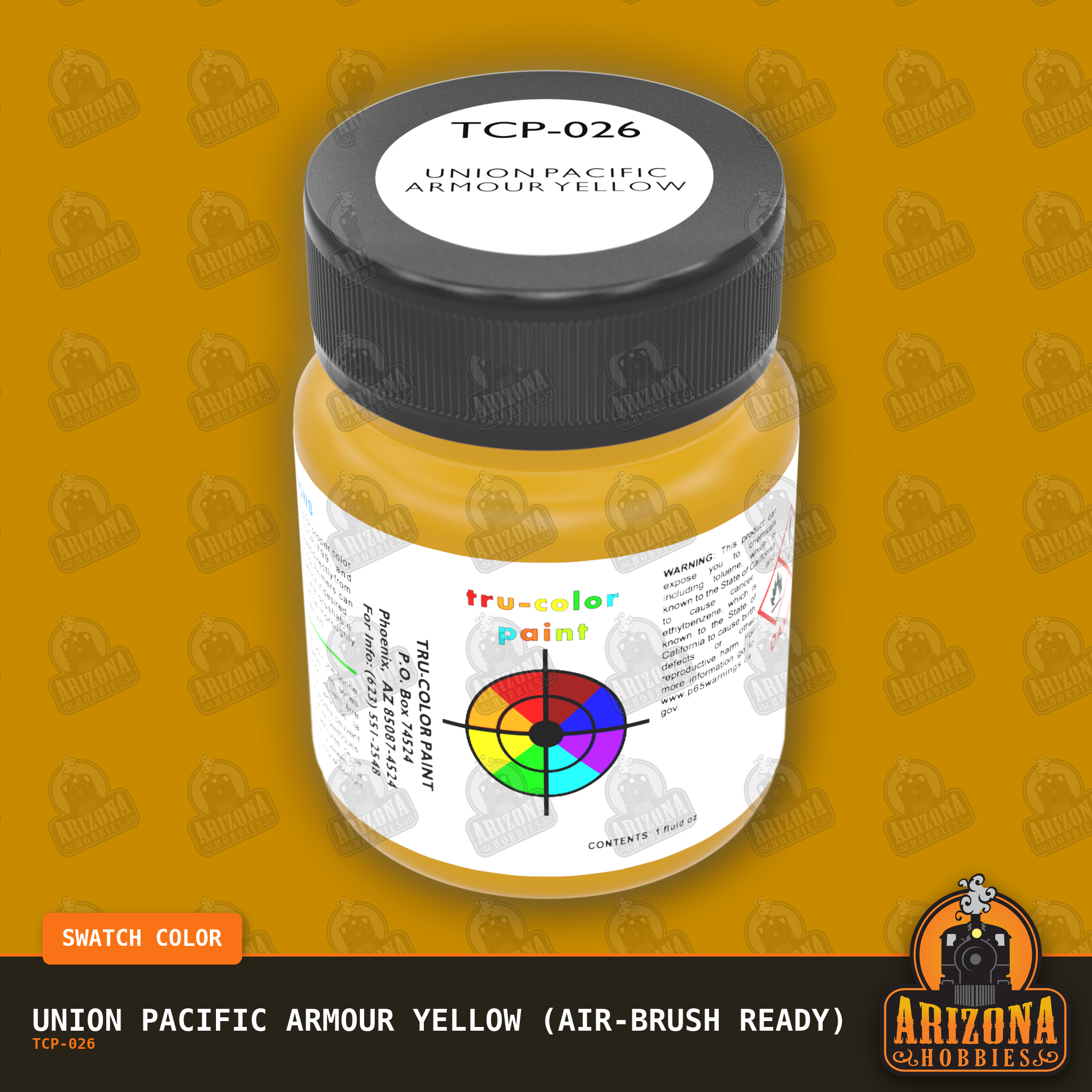 Union Pacific ARMOUR YELLOW 1-oz bottle (Air-brush) Tru-Color Paint