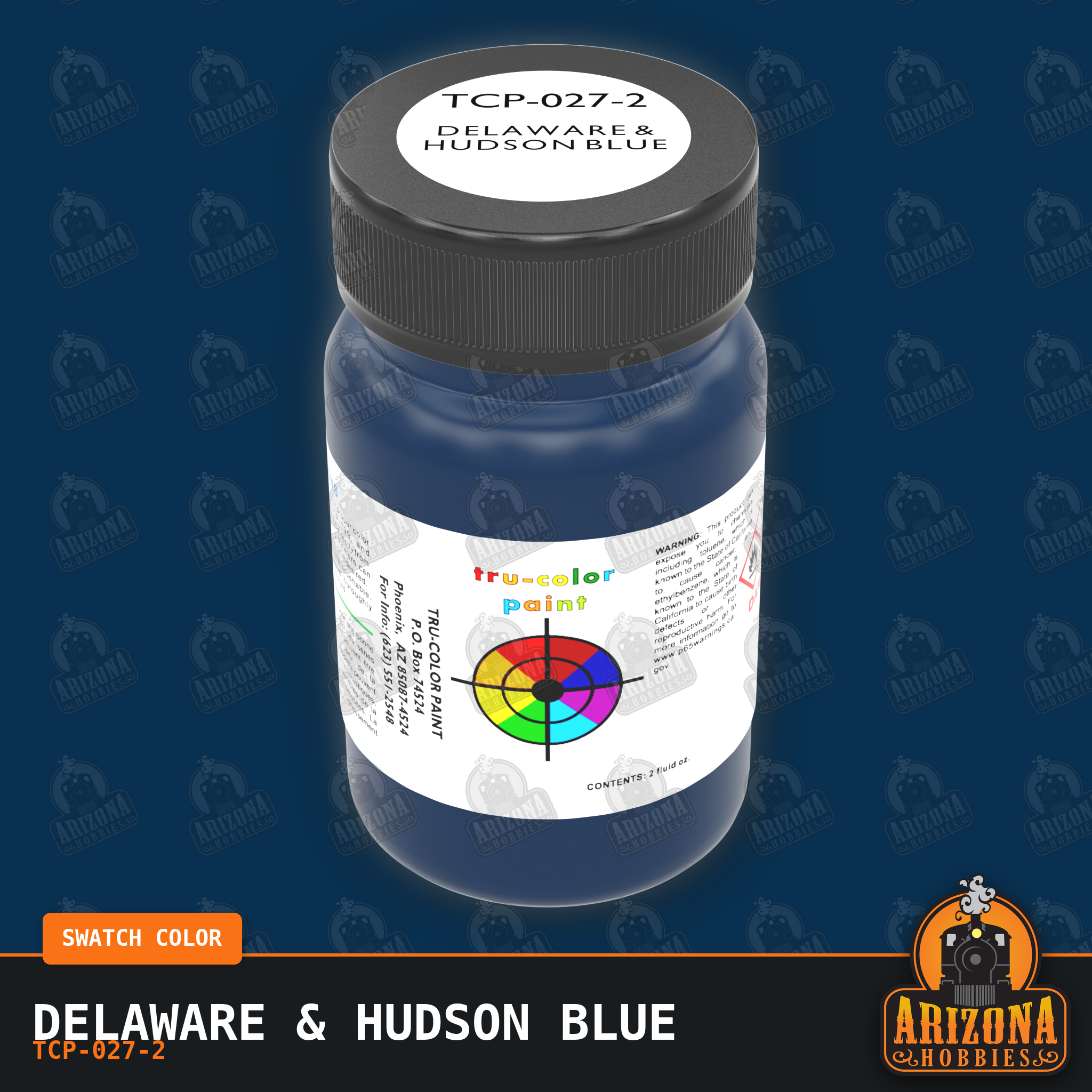 Delaware & Hudson BLUE 2-oz bottle (Air-brush) Tru-Color Paint SPECIAL ORDER ONLY