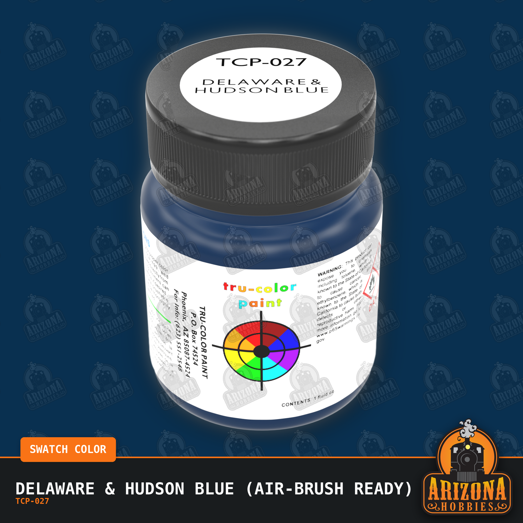 Delaware & Hudson BLUE 1-oz bottle (Air-brush) Tru-Color Paint