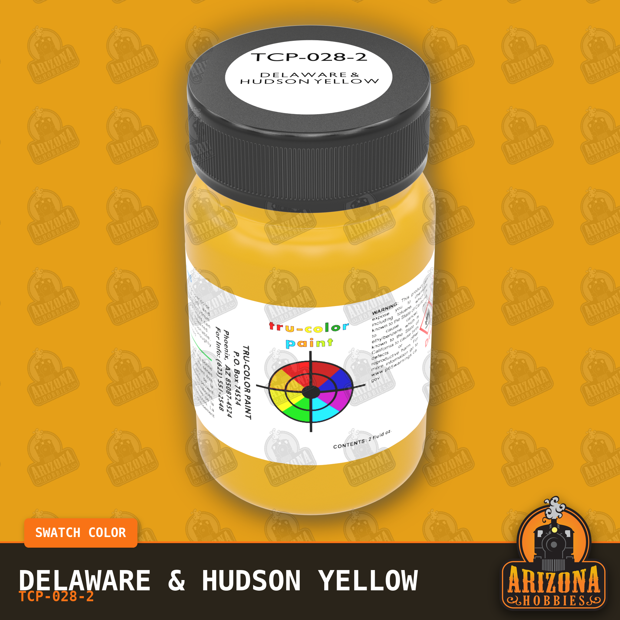 Delaware & Hudson YELLOW 2-oz bottle (Air-brush) Tru-Color Paint SPECIAL ORDER ONLY