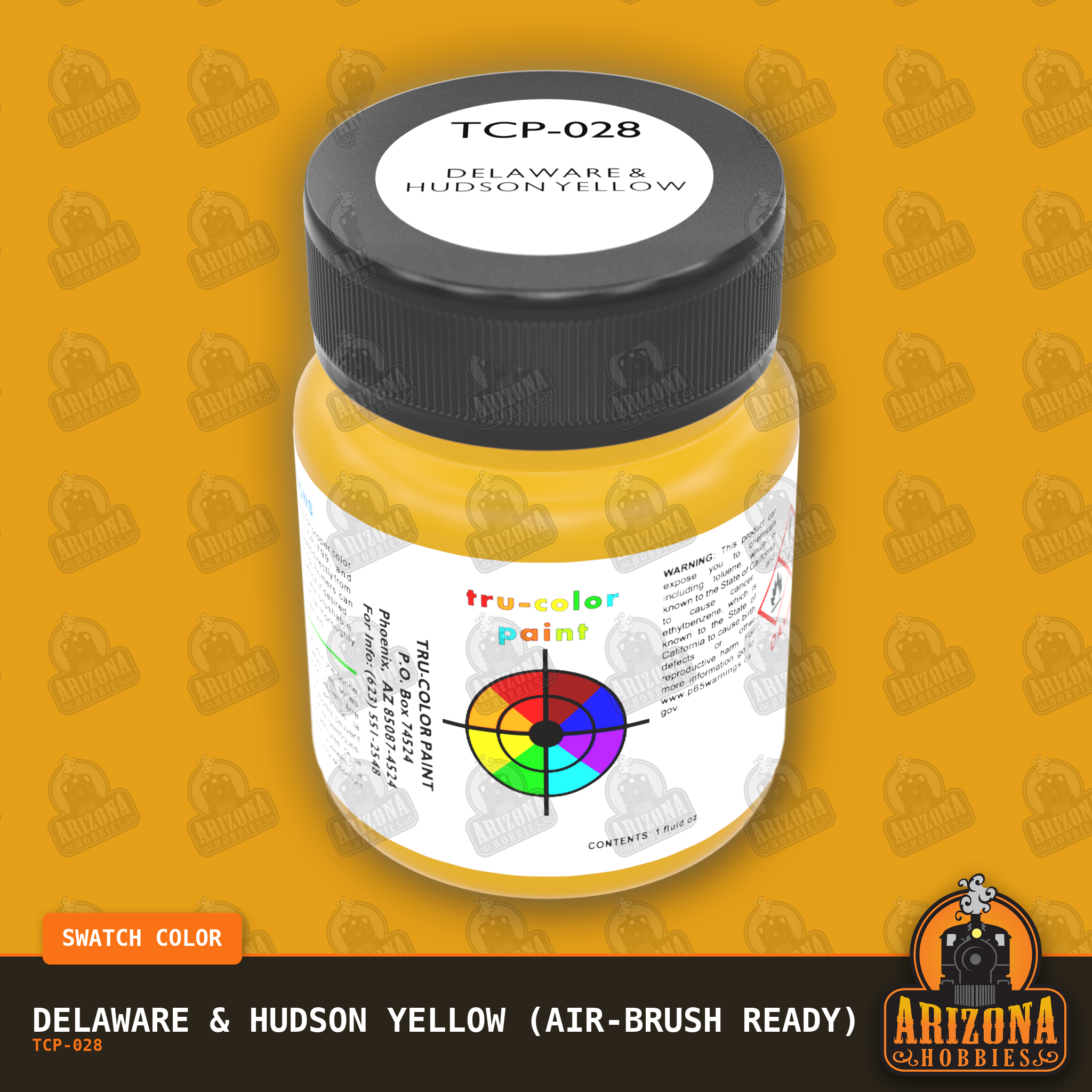 Delaware & Hudson YELLOW 1-oz bottle (Air-brush) Tru-Color Paint