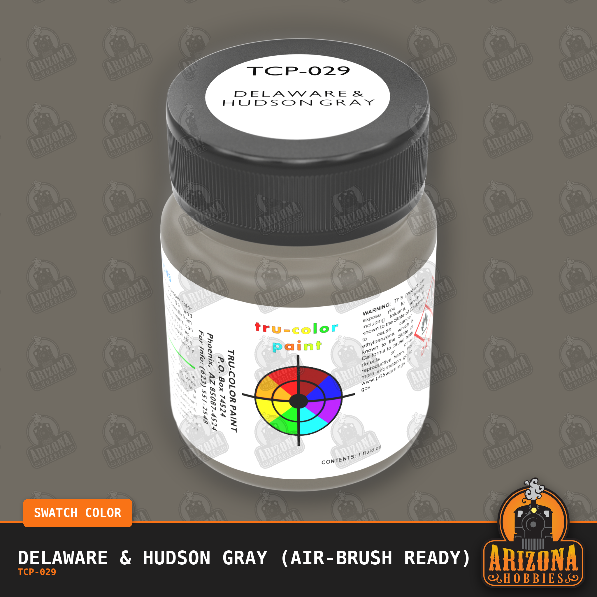 Delaware & Hudson GRAY 1-oz bottle (Air-brush) Tru-Color Paint
