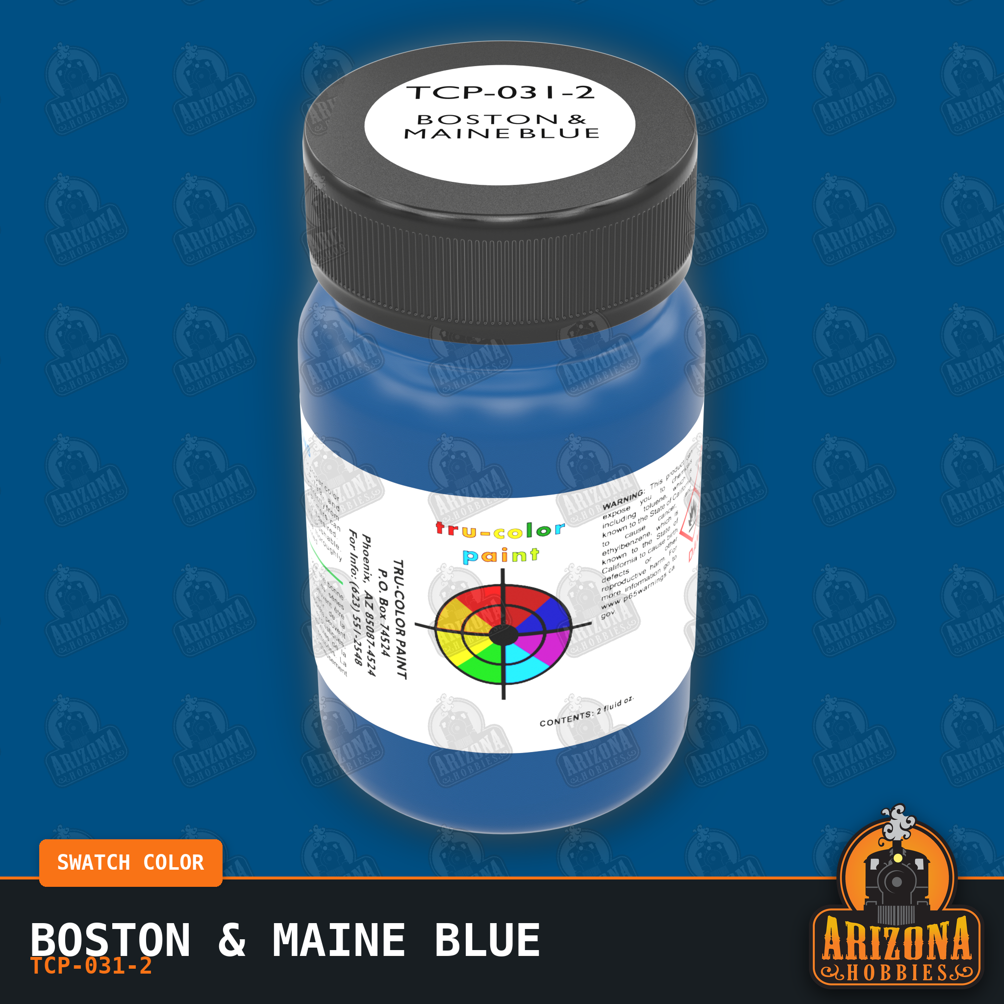 Boston & Maine BLUE 2-oz bottle (Air-brush) Tru-Color Paint SPECIAL ORDER ONLY