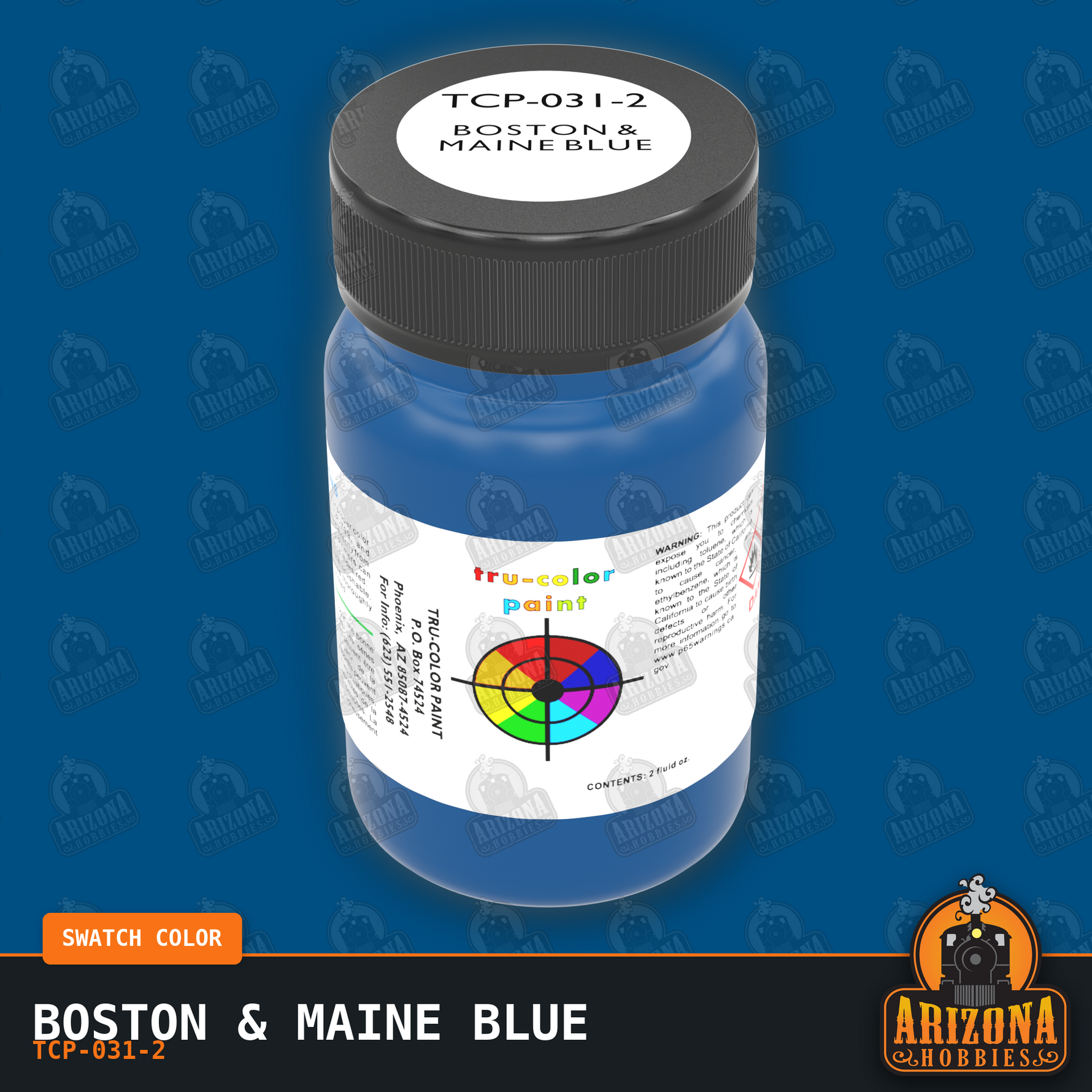 Boston & Maine BLUE 2-oz bottle (Air-brush) Tru-Color Paint SPECIAL ORDER ONLY