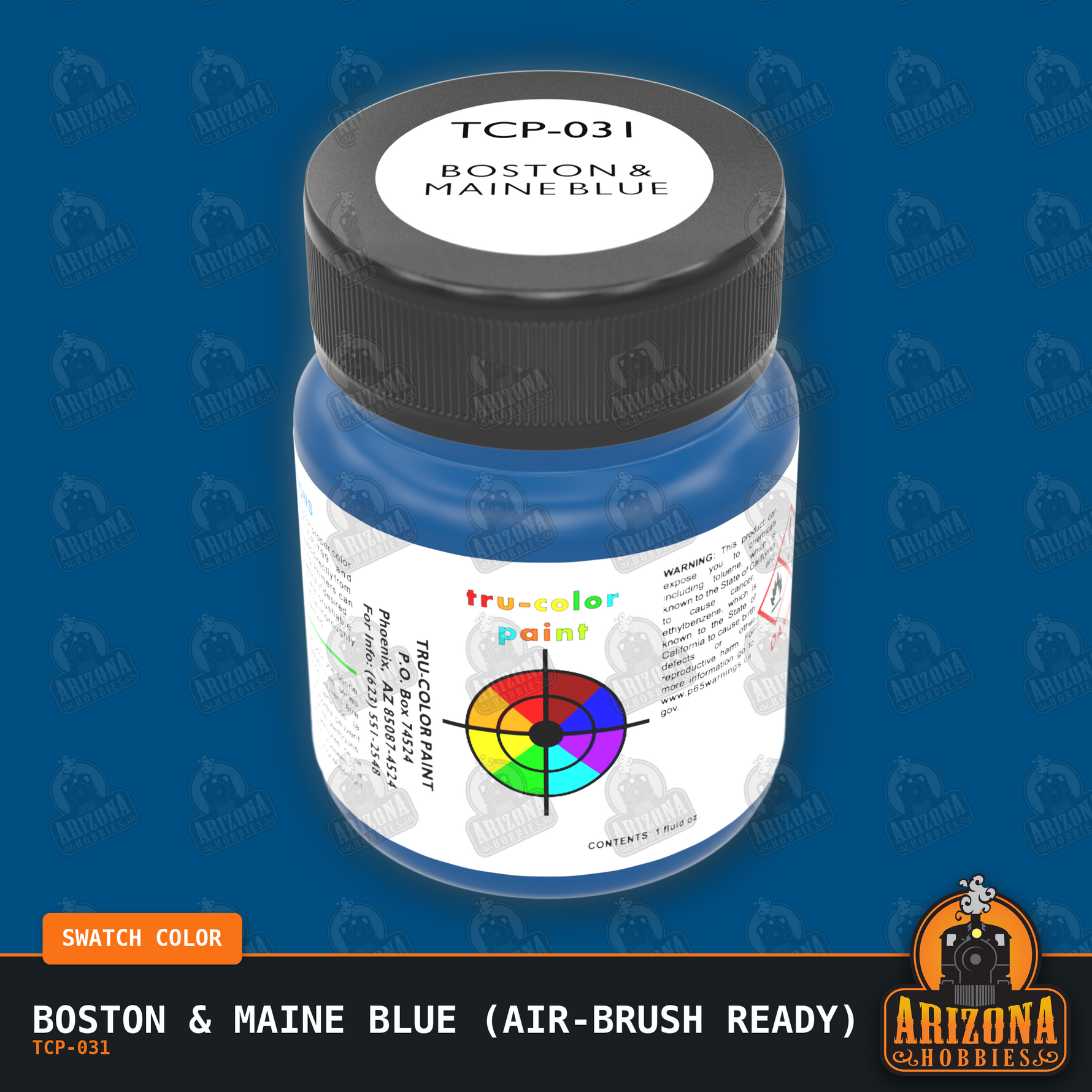 Boston & Maine BLUE 1-oz bottle (Air-brush) Tru-Color Paint