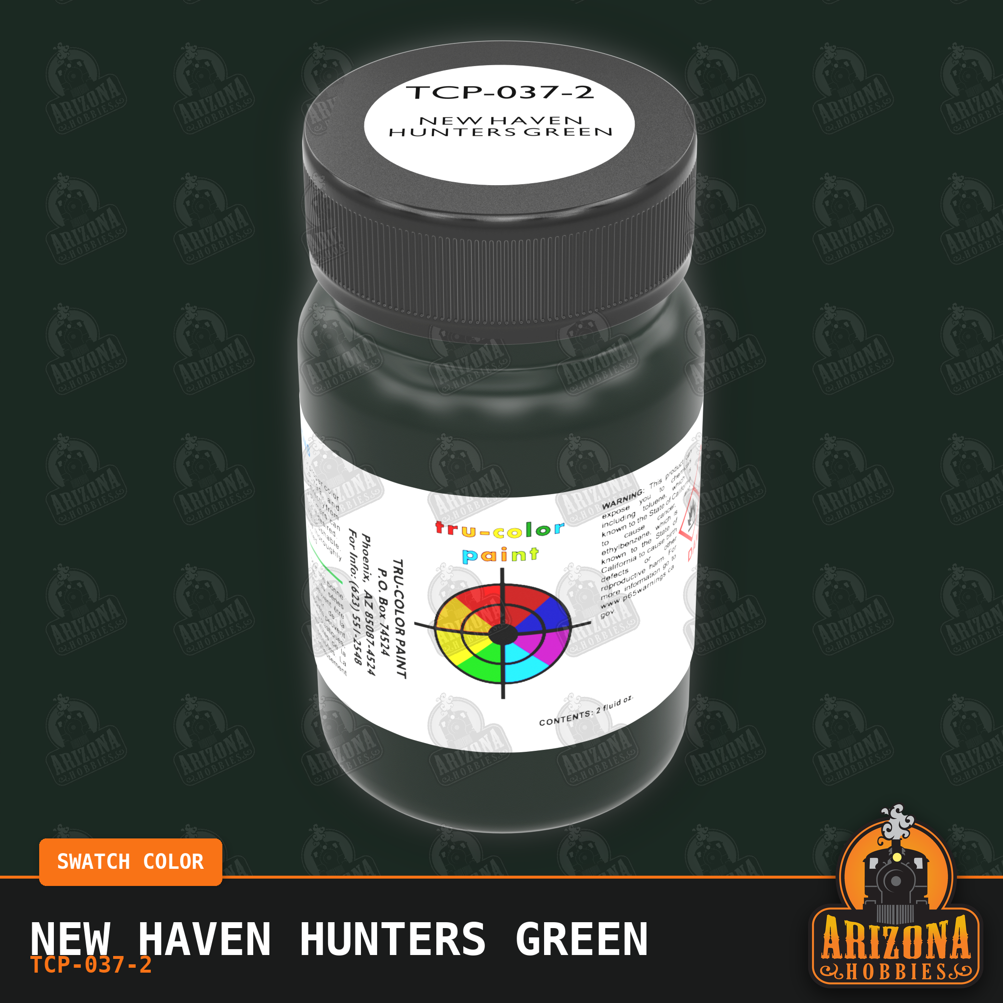 New Haven HUNTERS GREEN 2-oz bottle (Air-brush) Tru-Color Paint SPECIAL ORDER ONLY