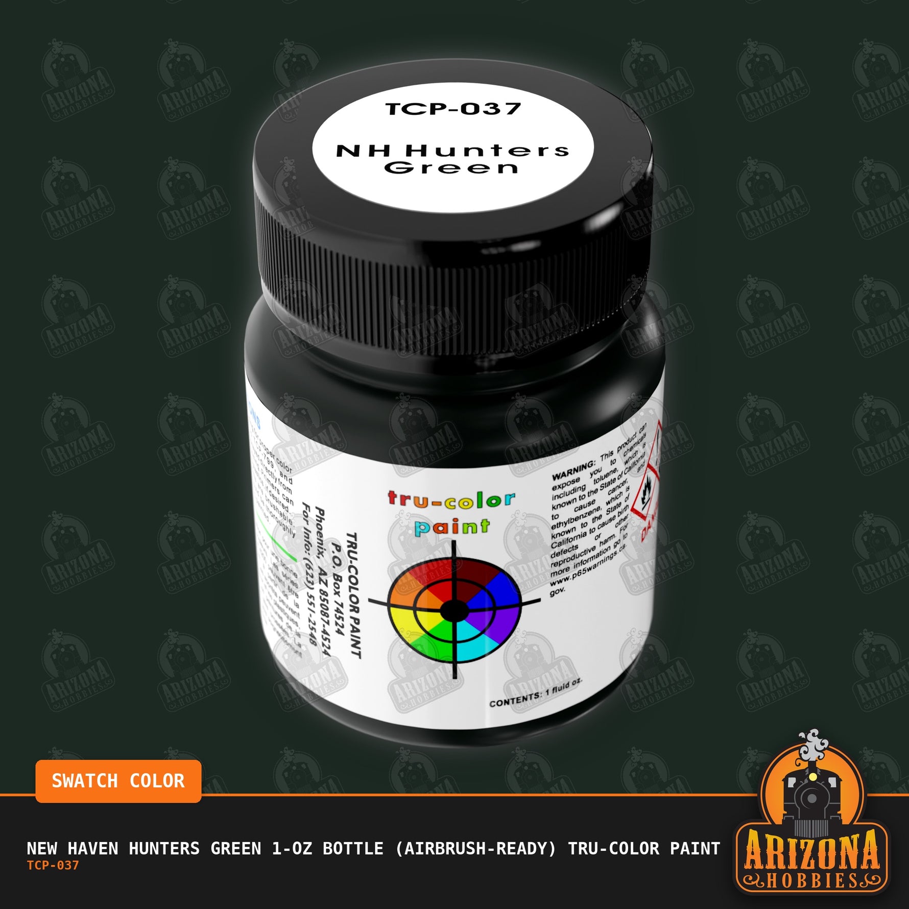 New Haven HUNTERS GREEN 1-oz bottle (Airbrush-ready) Tru-Color Paint