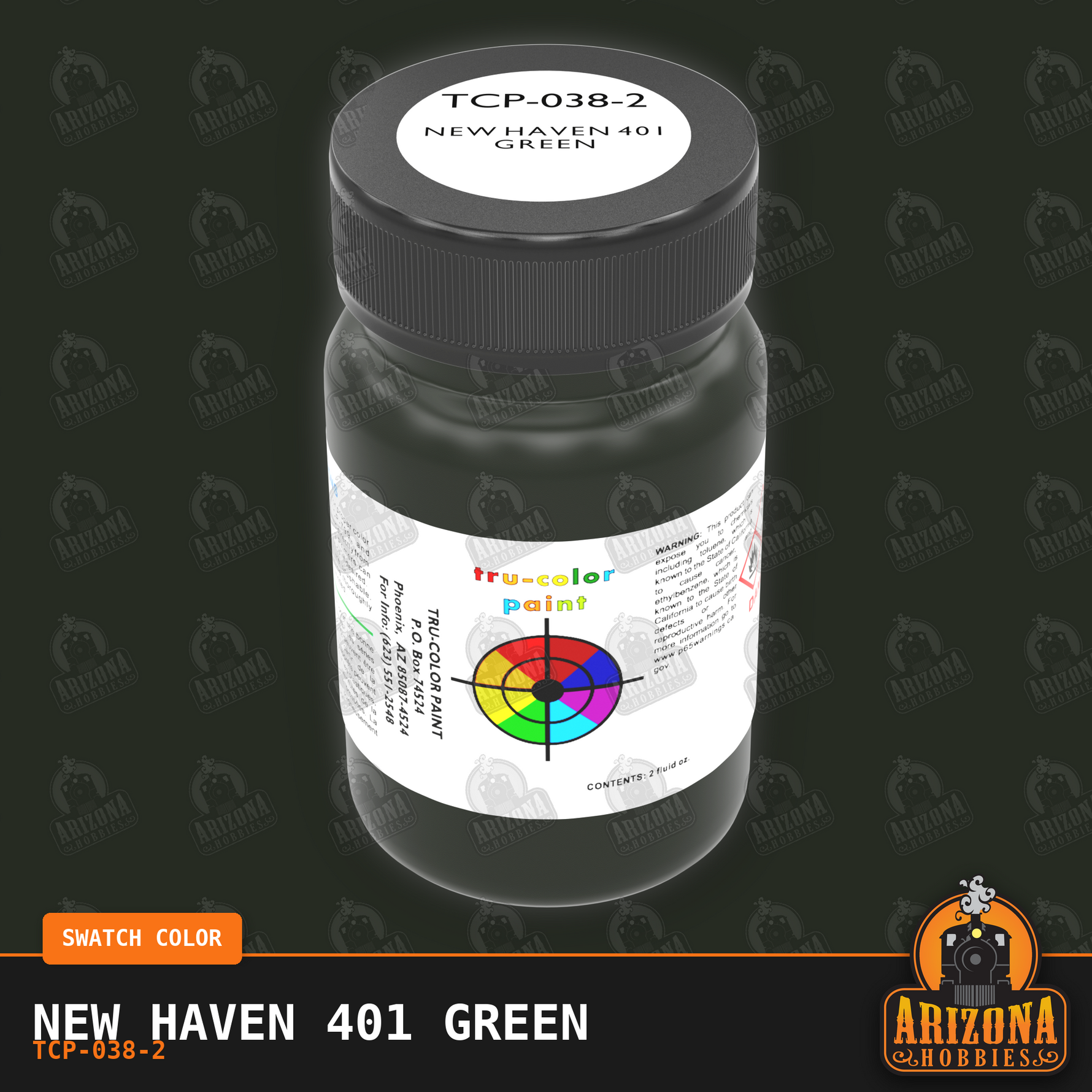New Haven 401 GREEN 2-oz bottle (Air-brush) Tru-Color Paint SPECIAL ORDER ONLY