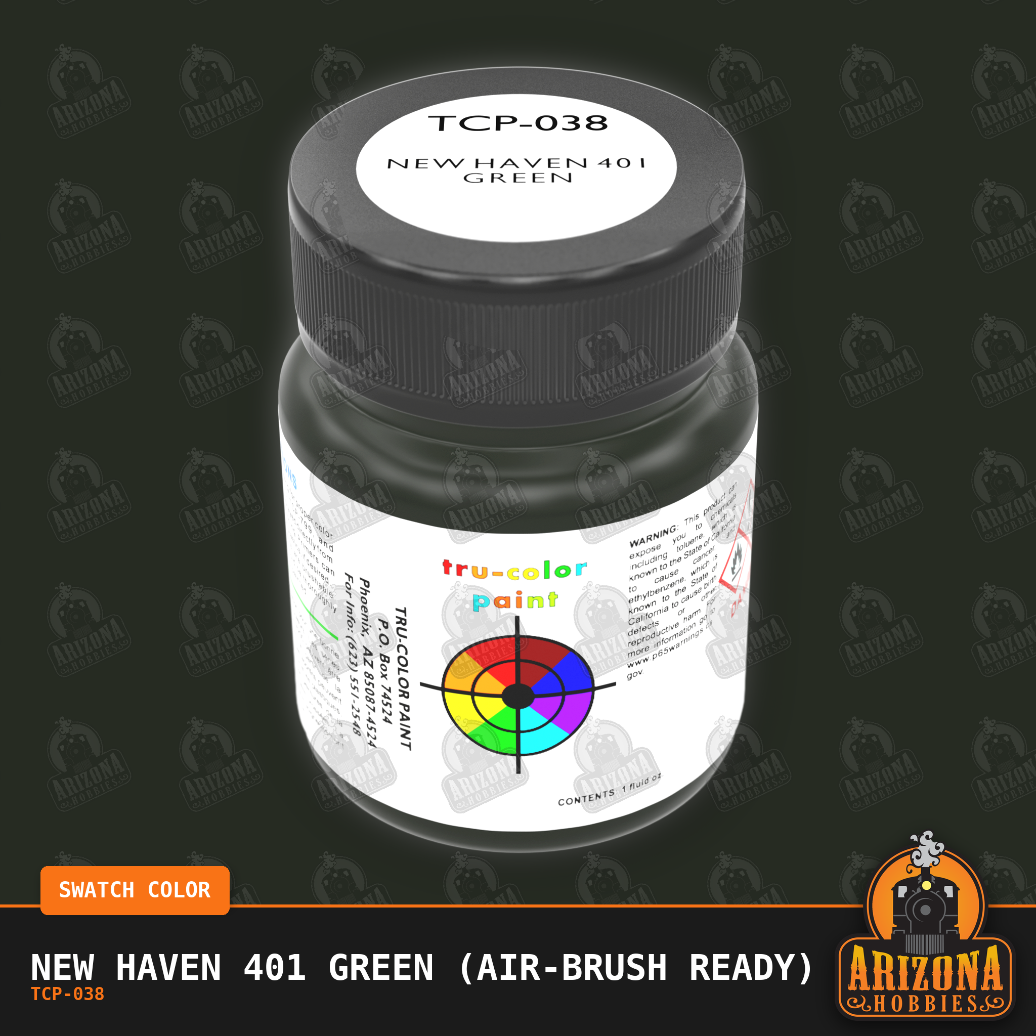 New Haven 401 GREEN 1-oz bottle (Air-brush) Tru-Color Paint