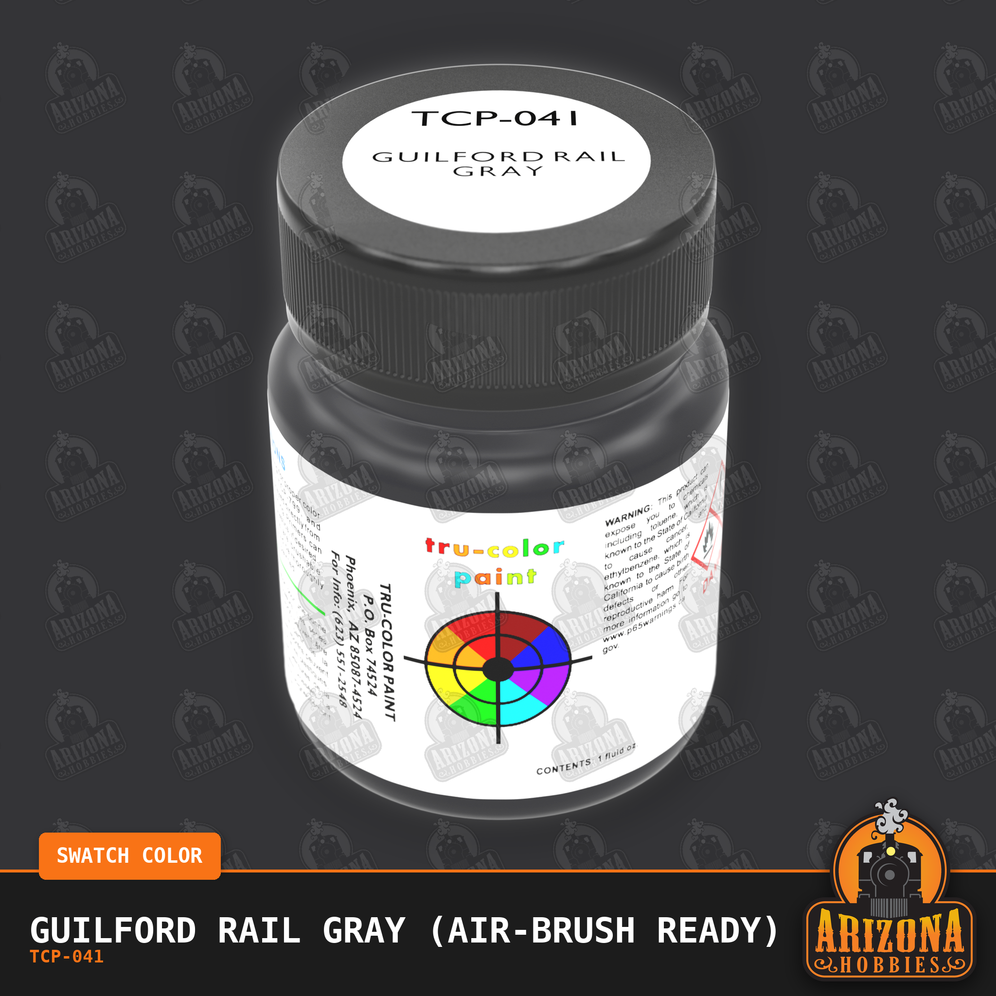 Guilford Rail GRAY 1-oz bottle (Air-brush) Tru-Color Paint